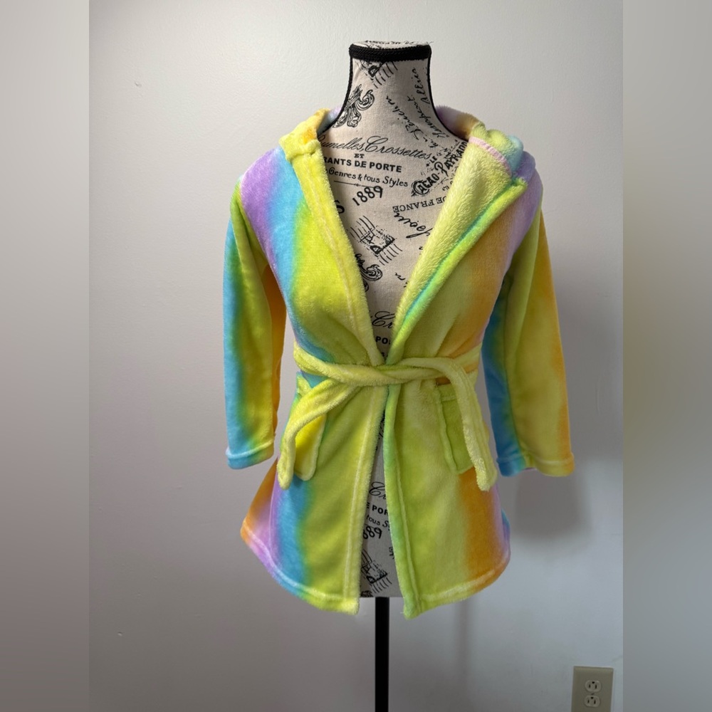 Colorful Tie-Dye Unicorn Hooded Robe
